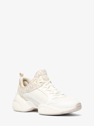 Michael Kors Bowie Signature Logo and Mesh Trainer