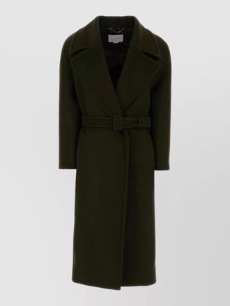 Stella McCartney wool coat belted waist long length
