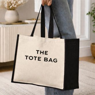 Generic Personalised Embroidered Tote Bag (Black)