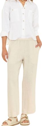 Xirena Lorenzo Cropped Pull-On Pant In Beige