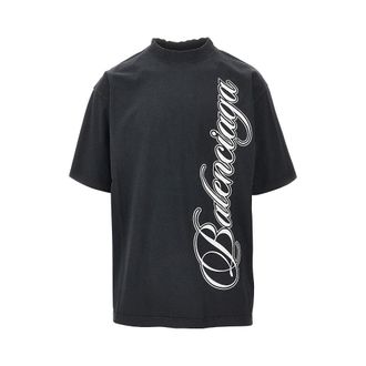 Balenciaga Cursive embroidery T-shirt Man M