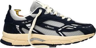 Mercer Amsterdam Vintage Navy Retro Sneakers - Heren - Sneakers - Veelkleurig - 43 EU - Leer - Schoenen
