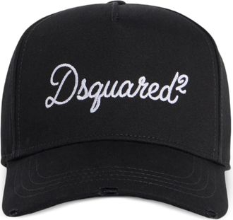 Dsquared2 Black Baseball Cap Adjustable Metal Strap