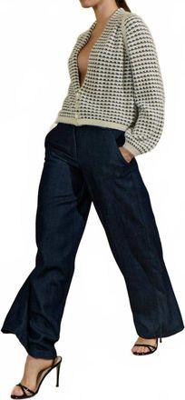 Sita Murt/ Fuzzy Texture Jacket In Blue