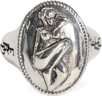 Enfants Riches Deprimes Pin Up Girl Cameo ring - men - Sterling Silver - 10
