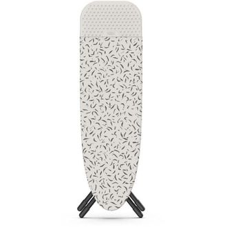 Joseph Joseph Glide Plus Tabla De Planchar Easy-store Con Soporte De Plancha De Silicona Retr&aacute;ctil - Ecru Scatter, Compacta Y Ajustable, Tecnolog&iacute;a Dripshield