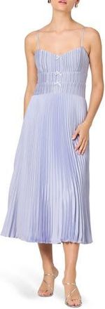 ASTR the Label Shionagh Pleated A-Line Dress in Powder Blue at Nordstrom Rack, Size X-Small