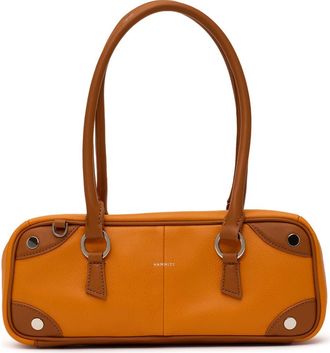 Hammitt Small Meredith Leather Shoulder Bag in Tailored Tangerine/Silver at Nordstrom