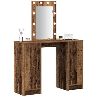 vidaXL Dressing Table Brown 102 x 33 x 135 cm Engineered wood Vidaxl