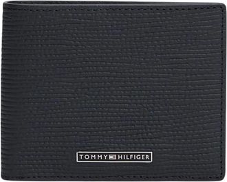 Tommy Jeans Bifold Portemonnee - Heren - Accessoires - Blauw - Maat: ONE Size Zijde