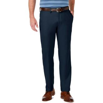 Haggar Haggar Cool 18 PRO Straight Fit Flat Front Pant in Navy at Nordstrom Rack, Size 40 X 29