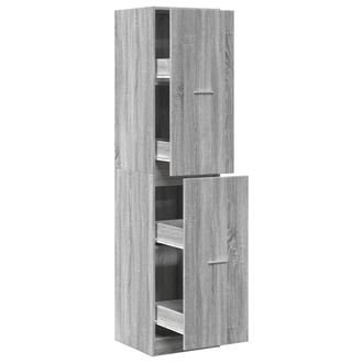 vidaXL Armario Botiqu&iacute;n Madera Ingenier&iacute;a Gris Sonoma 40x41x174,5 Cm Vidaxl