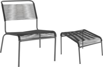 Schaffner Spaghetti-Lounger + Hocker Säntis