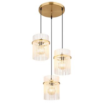 Globo Lighting L&aacute;mpara Colgante - Gorley - Dorado - Vidrio - &Oslash; 47cm