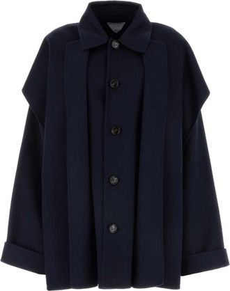 Bottega Veneta Midnight blue wool blend coat