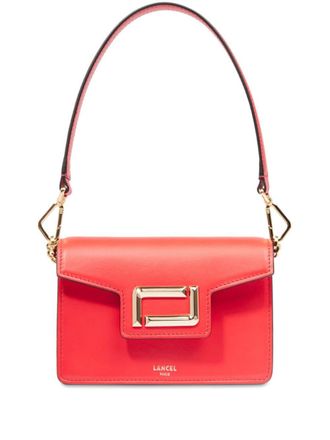 Lancel leather mini flap bag - women - CALFSKIN/Fabric - OS - Red