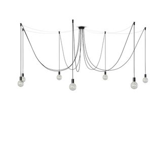 Daylight Italia Kit l&aacute;mpara de techo con 7 portal&aacute;mparas E27 negros