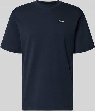 G-Star Regular Fit T-Shirt mit Logo-Print Modell True in Marine, Gr&ouml;&szlig;e XXL