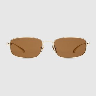 Gucci Square Frame Sunglasses, Gold