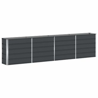 vidaXL Jardinera Antracita 320 X 40 X 75 Cm Acero Vidaxl