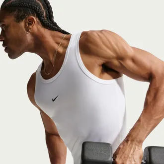 Nike Mens N.A.C. Training Tank Top in White | IR1238-100