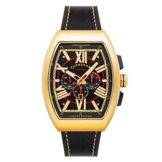 Earnshaw Supremacy Chronograph Quartz Black Dial Mens Watch ES-8270-01