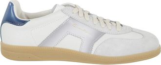 Santoni Stijlvolle leren schoenen - Heren - Sneakers - Wit - 40 EU - Leer - Schoenen