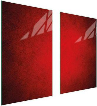 OEM Placa Protectora De Vidrio Para Estufa 75x52 Rojo