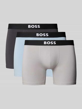 HUGO BOSS Regular Fit Trunks aus Baumwoll-Elasthan-Mix im 3er-Pack in Hellblau, Gr&ouml;&szlig;e XXL