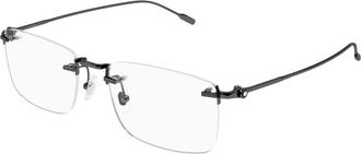 Montblanc MB0241O 003 Ruthenium 54mm