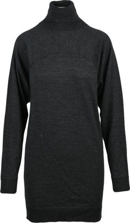 Maison Margiela Kleedjes, Dames, Grijs, M, Wol, Korte Gebreide Jurk