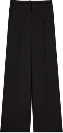 Oltre Palazzo broek met wijde pijpen van cr&ecirc;pestof - Dames - Wijde Broeken - Zwart - M - Polyester - Broeken