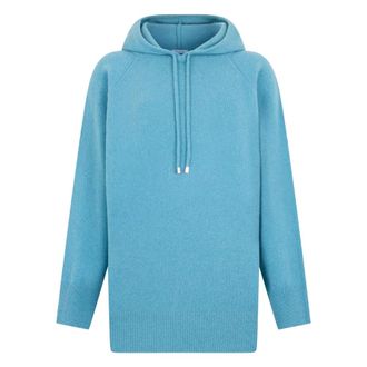 Malo Truien & Vesten, Dames, Blauw, XL, Wol, Hoodie Sweater