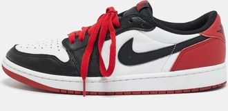 Air Jordan s Multicolor Leather Jordan 1 Retro Low Og Black Toe Sneakers