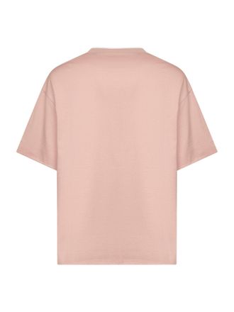 Jil Sander Two-Tone Reversible Cotton T-Shirt - Pink