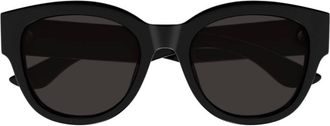 Alexander McQueen Grey Oval Ladies Sunglasses AM0509SA 001 55
