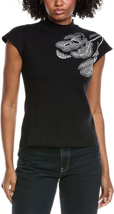 Gracia Knitted Mock Neck Sleeveless Top