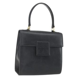 Givenchy Pre-owned Lederen Handtas - Dames - Pre-owned - Zwart - Maat: ONE Size Leer