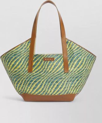 Marni small tote bag dual handles canvas