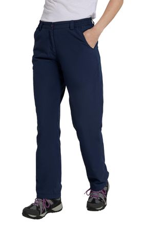 Mountain Warehouse Trek II Womens Trousers - Lightweight Trousers, Quick Drying Ladies Pants, Thermal Lining Casual Bottoms - for Trekking & Hiking Navy Womens Size 10