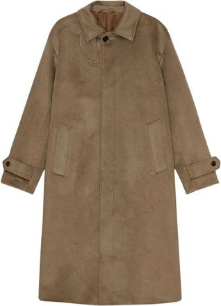 Nn.07 Gibson Coat - Heren - Mantel - Beige - M - Wol - Jassen