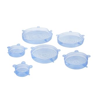 Baker's Secret Set 6 coperchi in silicone estensibili Bakers Secret