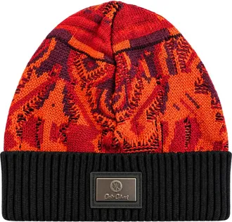 Carlo Colucci Berretto a coste con risvolto - - Accessories - unisex - Rosso - ONE SIZE