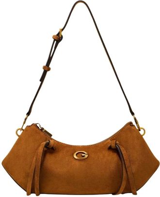 Guess Allegra Schoudertas - Dames - Schoudertassen - Bruin - ONE Size - Leer - Tassen