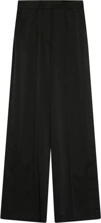 SIMKHAI Zwarte wijde pijp casual broek - Dames - Wijde Broeken - Zwart - S - Polyester - Broeken