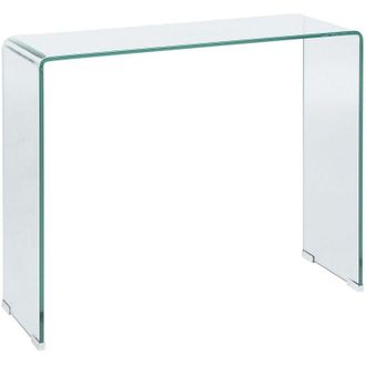 Beliani Consola Transparente 90 X 30 Cm Rectangular Minimalista Kendall
