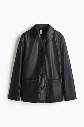 H&M Beschichteter Carcoat - Schwarz