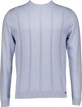 Gentiluomo Round Neck Ls - Heren - Ronde hals truien - Blauw - L - Katoen - Truien & Vesten