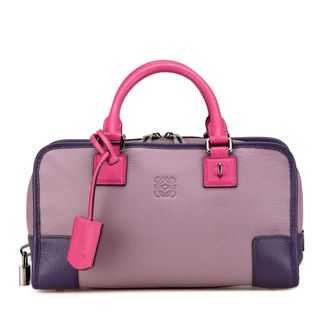 Loewe Pre-owned Womens Puzzle Small Calfskin Tophandle - Lilac Leather - One Size
