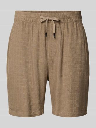 Only & Sons Regular Fit Shorts aus Viskose-Leinen-Mix Modell TEL LATHAM in Taupe, Gr&ouml;&szlig;e XXL